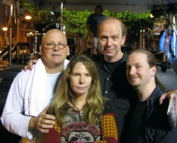 Don Dixon, Marti Jones, John Jennings, and Chris Garges after a gig in Baltimore, MD